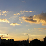 Západ na jihu města