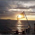 Trajekt do Livorna - zapad slunce