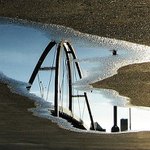 Chodovecká lávka v louži