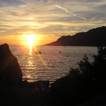 <b>... západ slunce ...</b><br>(Brela 2004)<br>