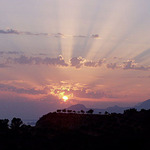 Západ slunce na Krétě