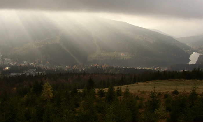 Krkonoše - Z lanovky na Medvědín