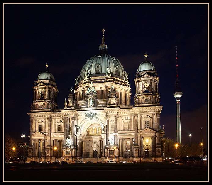 prechádzka večerným Berlínom
