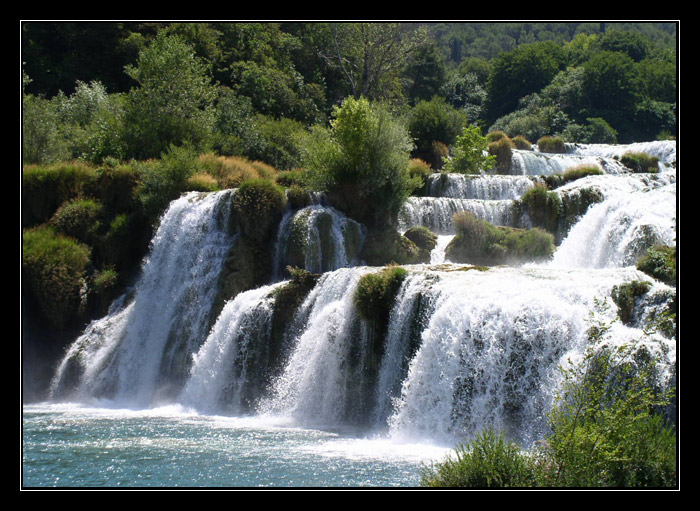 Vodopády na řece Krka