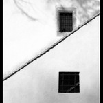 zimní odpoledne na zdi