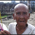 Mníška z Angkor Watu v Kambodži