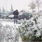 První sníh v Praze