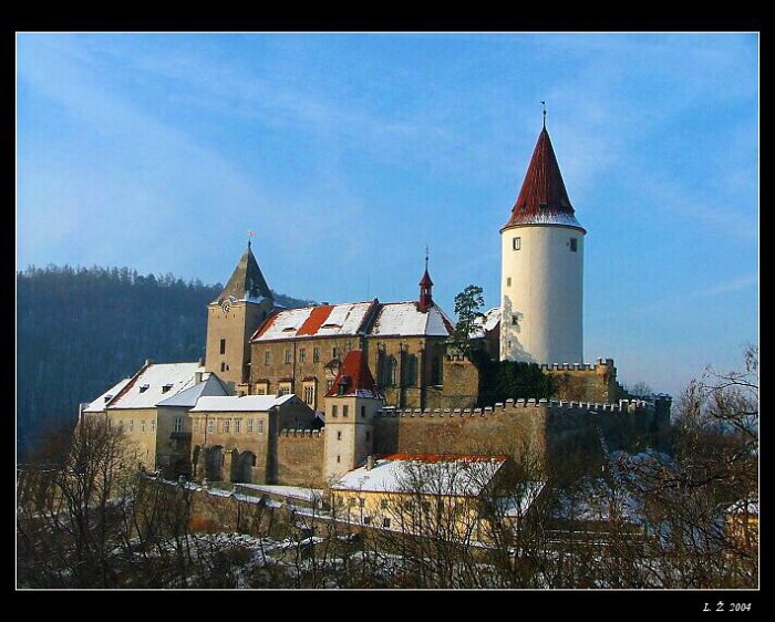 Zimní Křivoklát.