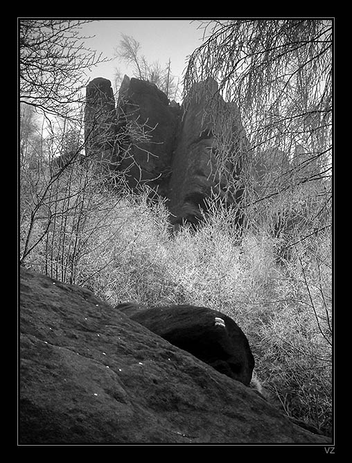 V zimních skalách...