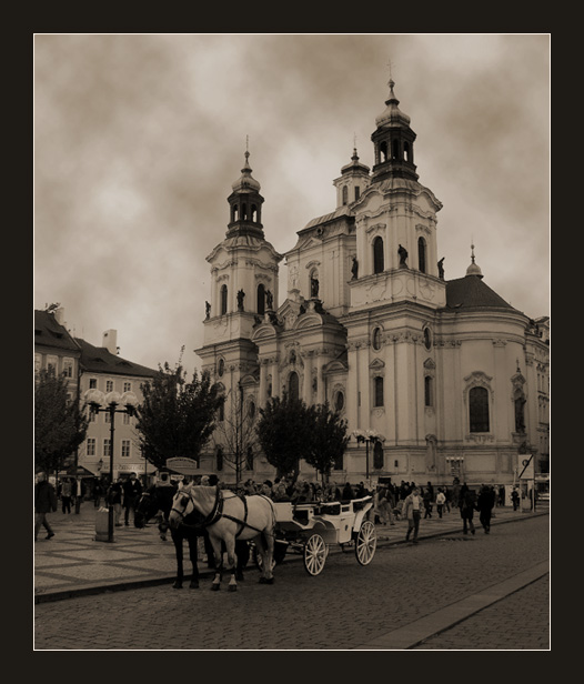 Podvečer na Staroměstském náměstí