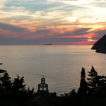 Zapad slunce na morem