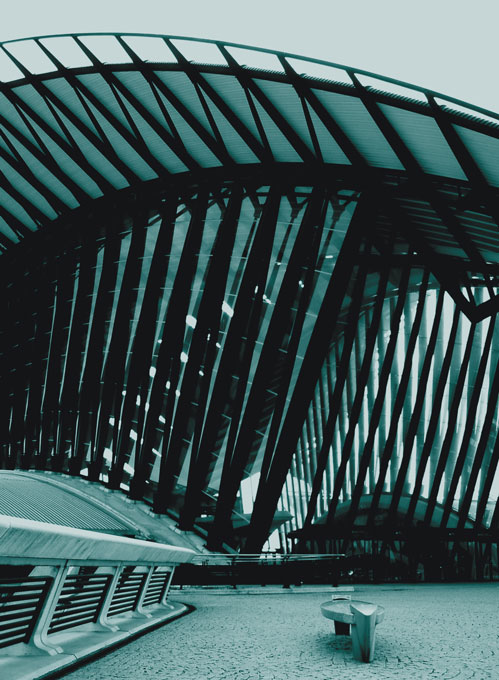 Nádraží a letište St. Exupery (Santiago Calatrava)