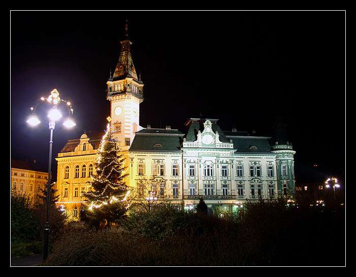 Noční "vánoční" Krnov