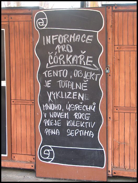 Informace pro zloděje