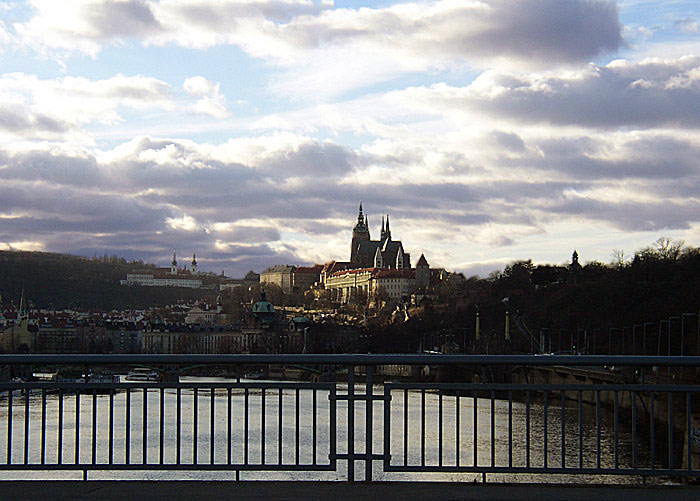Přažský hrad z Hlávkova mostu