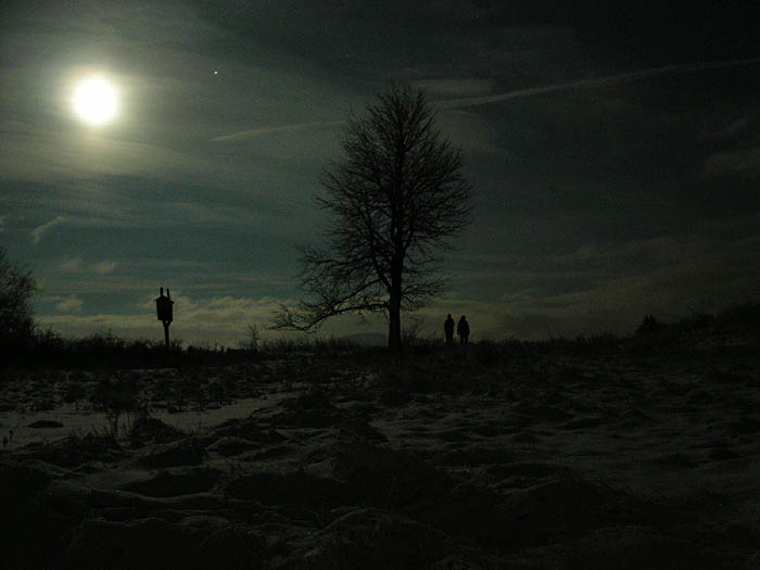 nocí za vánočního úplňku