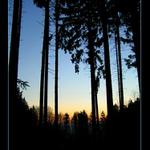 Lednový západ slunce