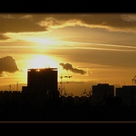 Západ slunce nad Zahradním městem.