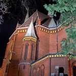 Kostel Ludgeřovice - noční nasvícení - 002