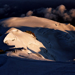 Ráno, při cestě na Mont Blanc.