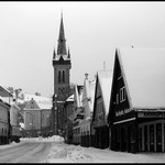 Zimní ráno ve Vrchlabí.