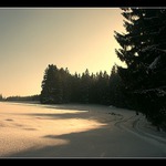 Západ slunce nad Javorníkem