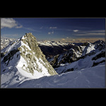 Těsně pod vrcholem a na pokraji vysílení :-) Utrpení v Dolomitech