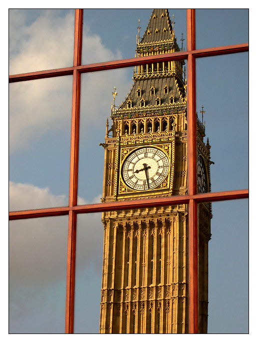 Big Ben in a Mirror