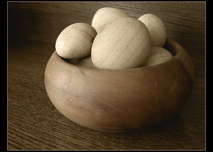 Wooden saucer