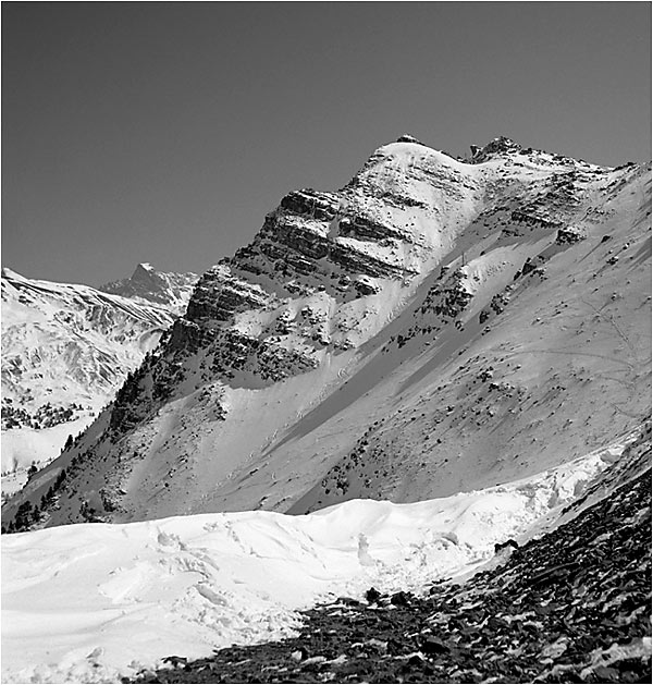 Výhled z COL DE CREVOUX 2530 m.n.m.