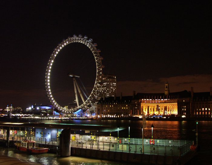 London Eye at night