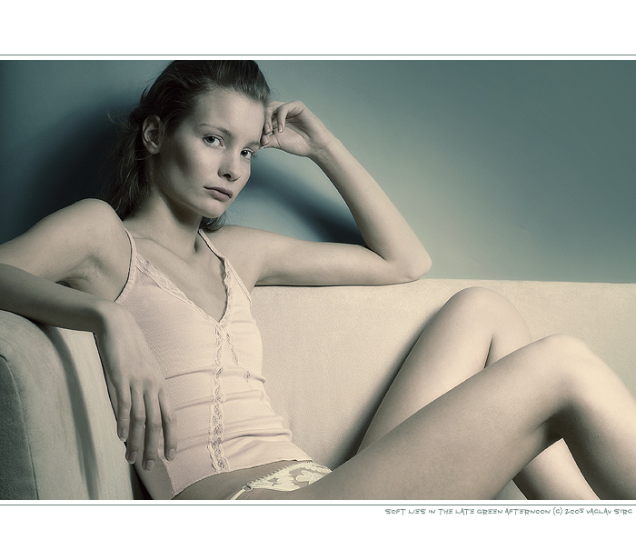 soft lies in the late green afternoon