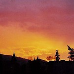 Západ slunce nad Tišnovem