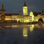 Náměstí Přemysla Otakara II. s Černou věží.