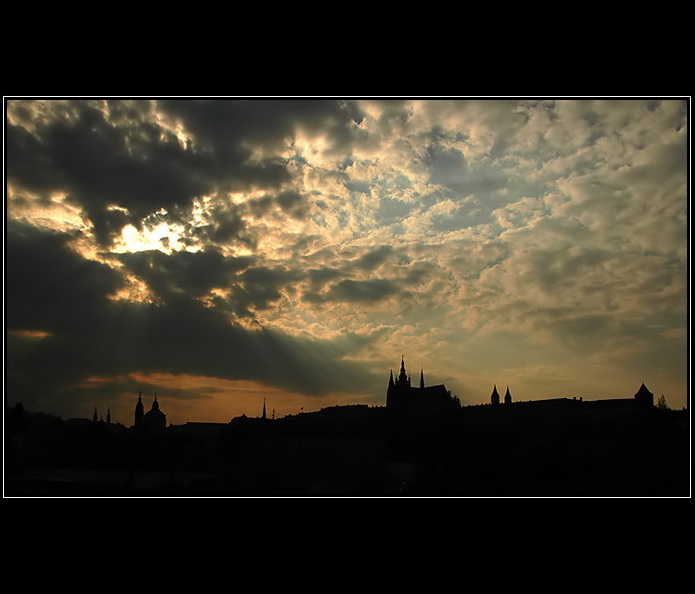 podvečerní hradčany