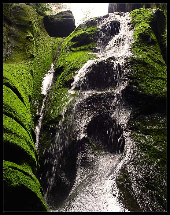 Adršpach - velký(malý) vodopád