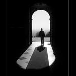 leaving the cathedral......