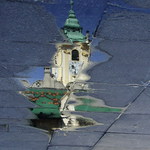 Radničná veža v Bratislave po daždi