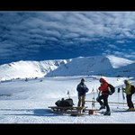 Už jsem dostoupal... tulení pásy dolů