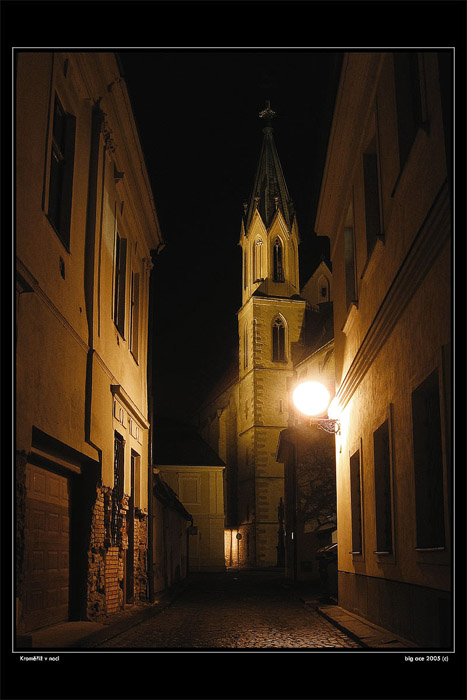 Kroměříž v noci