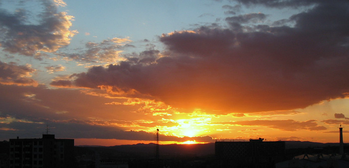 Hořící město