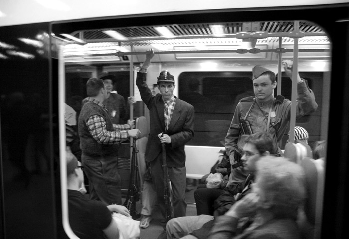 Vojaci v metru