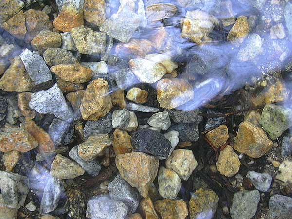 kamínky v potůčku