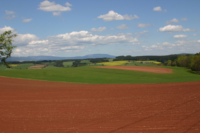 jarní krajinka v podkrkonoší