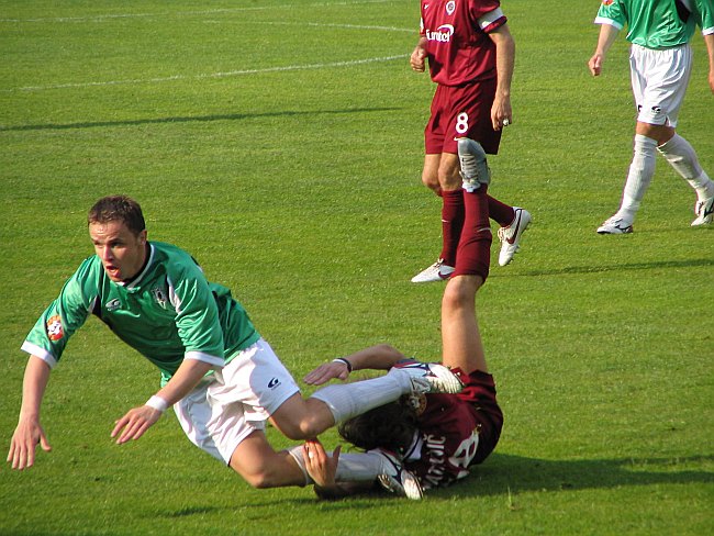 Momentka ze zapasu Jablonec - Sparta