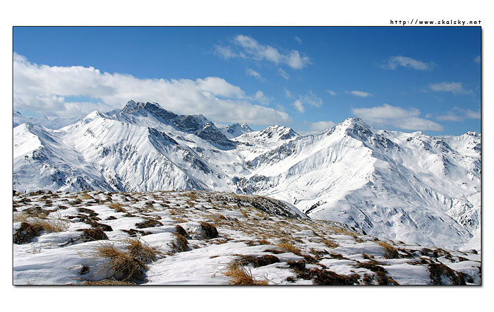 A Land of snowy tops