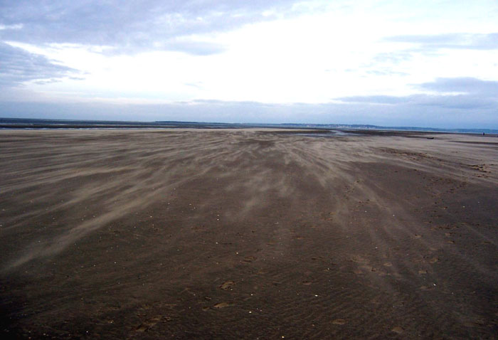 Vítr na Telacre Beach (Notrh Wales; 9.4.05)