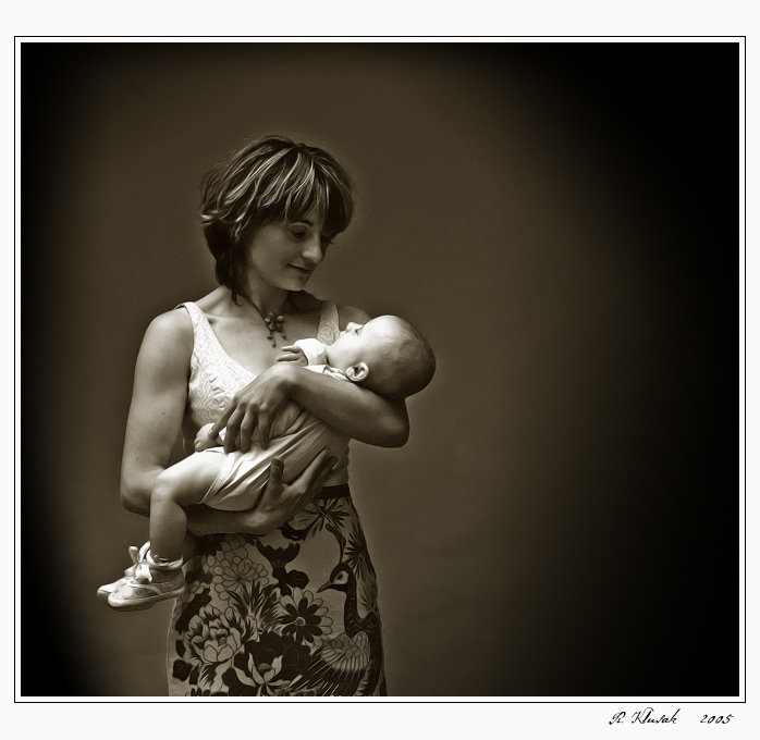 Madona s pávem ... ;)