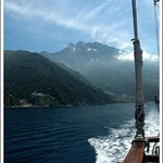 Pohled na svatou horu Athos