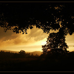 Západ slunce nad Šumavou III